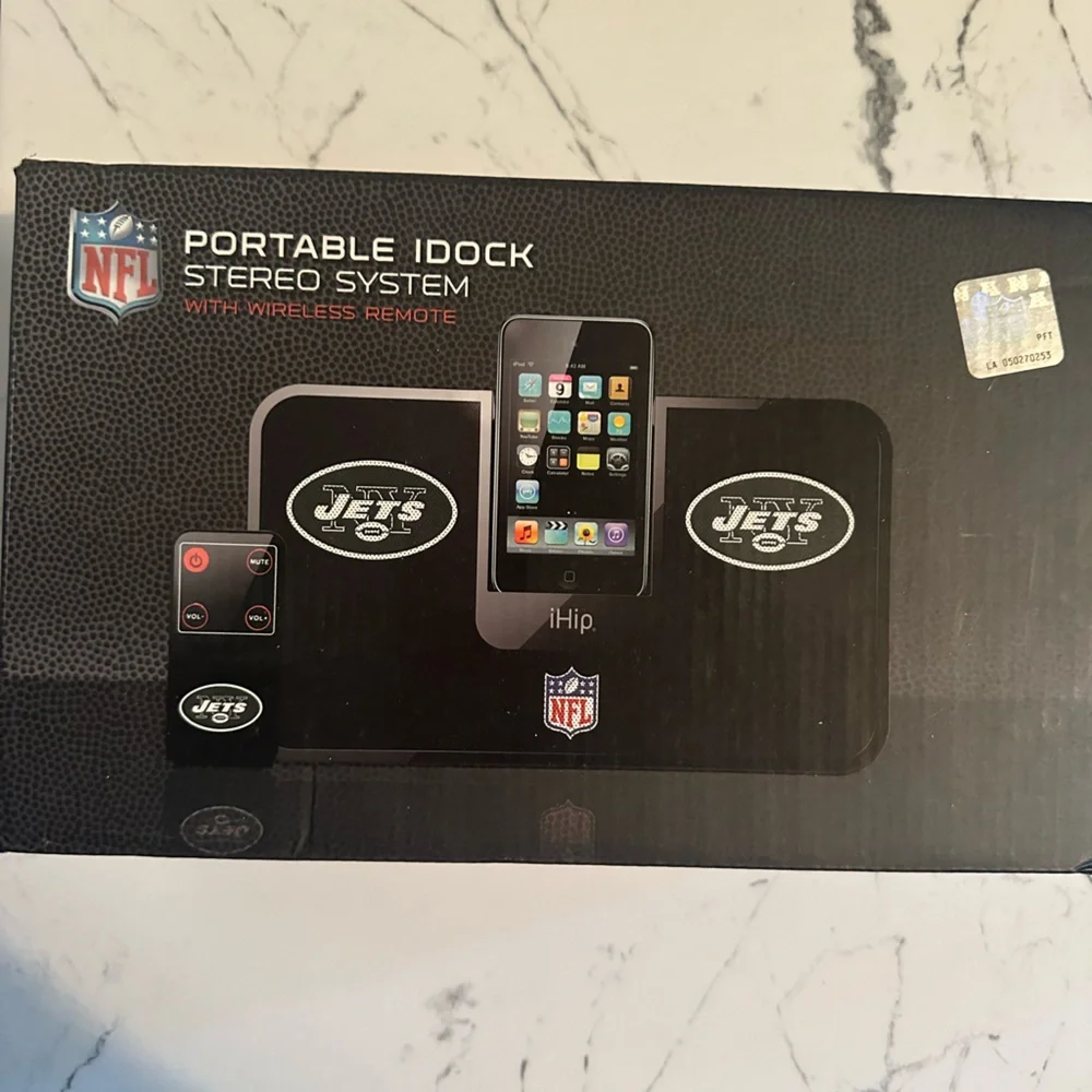 NFL Jets Portable iDock Stereo System - Black